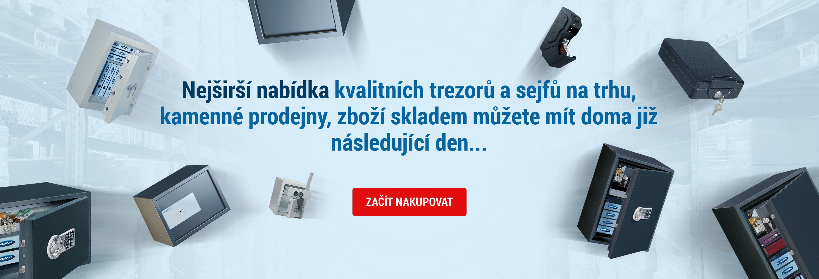 Nejširší nabídka kvalitních trezorů a sejfů na trhu, kamenné prodejny, zboží skladem můžete mít doma již následující den...