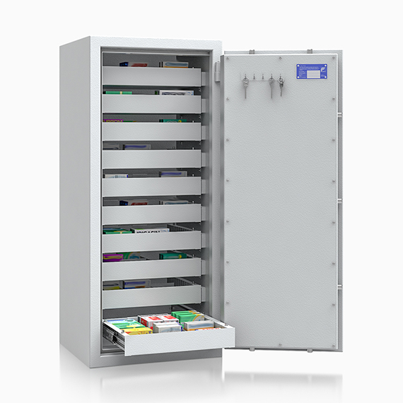 Trezor Safe4BTM 402109.01 KL, třída I, světle šedý