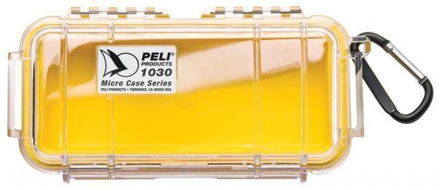 Micro case 1030 žlutý s průhledným víkem prázdný