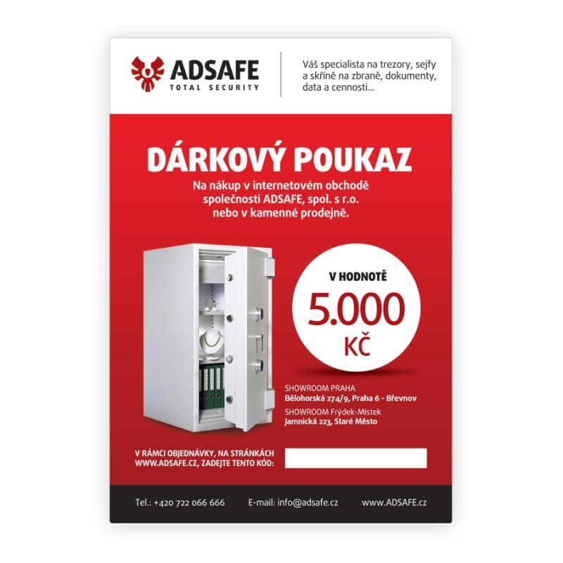 AdSafe Dárkový poukaz v hodnotě 5000Kč