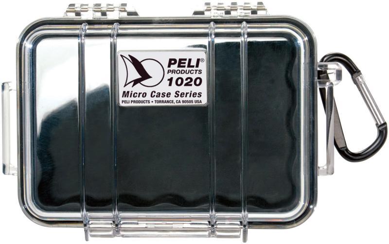 Micro case 1020 černý s průhledným víkem prázdný