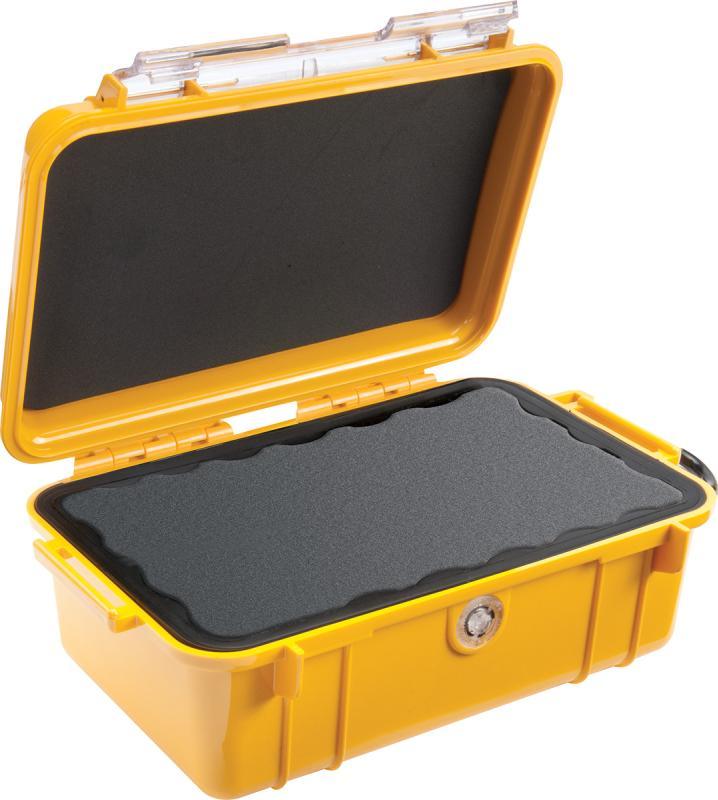 Micro case 1050 žlutý s čirým víkem prázdný