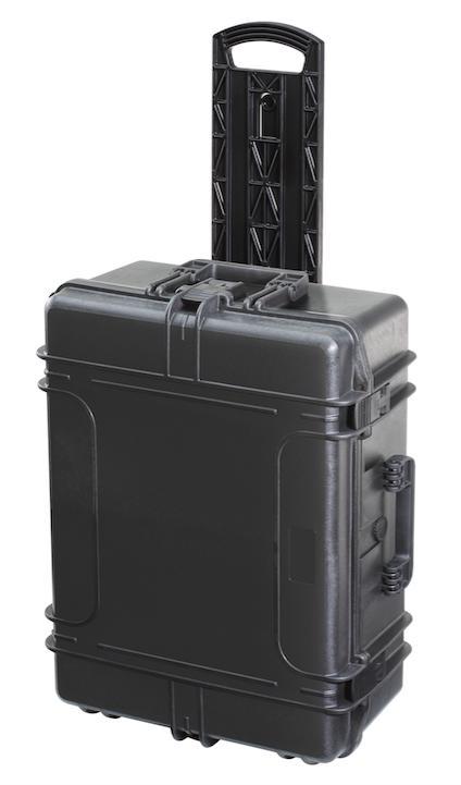 Odolný vodotěsný kufr TS 620/25 RST, s pěnou, trolley, černý